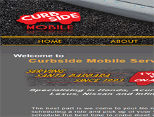 Tablet Screenshot of curbsidemobileservice.com